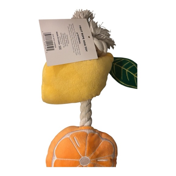 Fruit Rope Dog Toy - Yellow, Orange, Pink🐾 - Picture 2 of 6